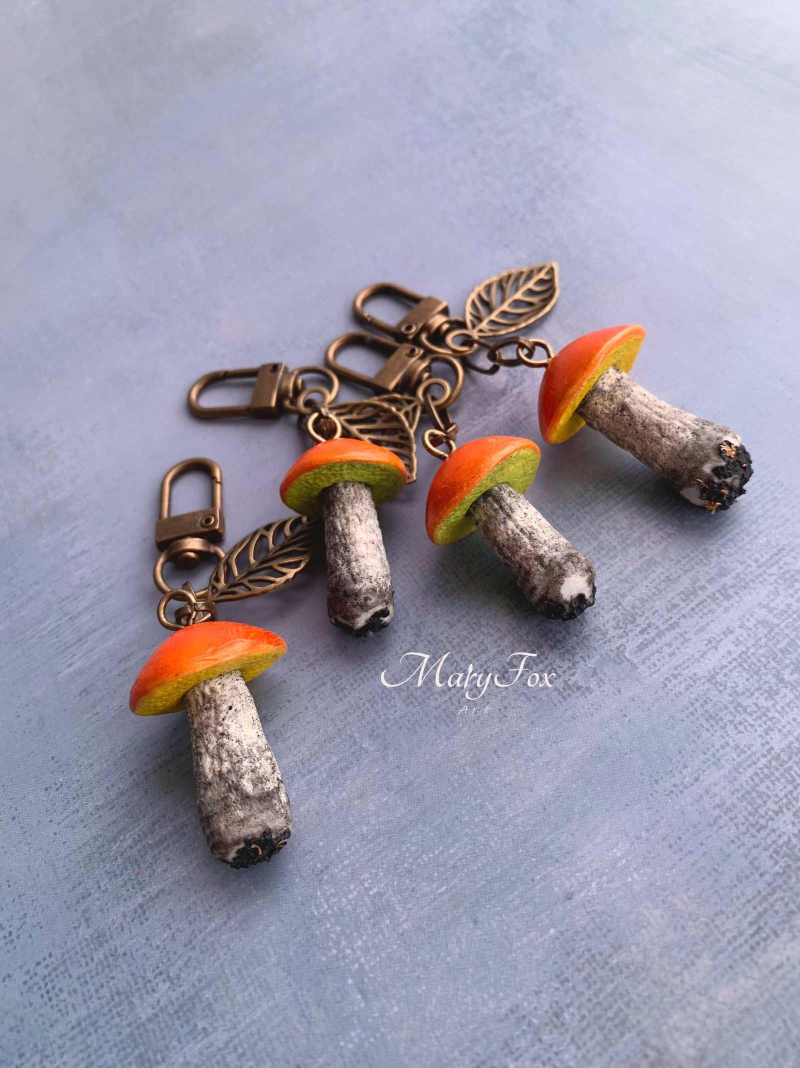 Realistic Mushroom Keychain