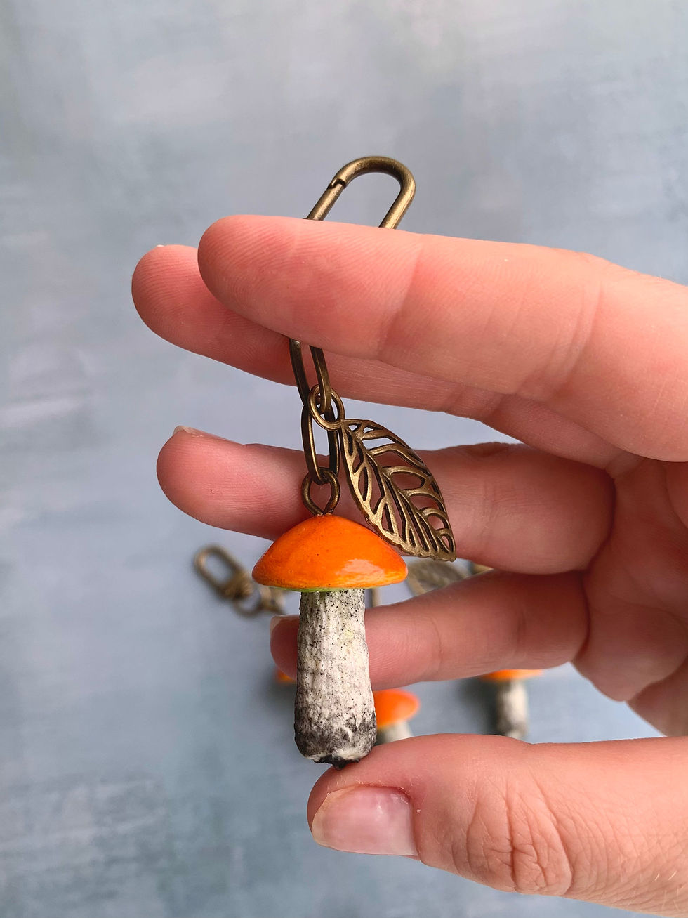 Thumbnail: Realistic Mushroom Keychain 