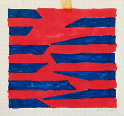 Passages A, 11,5 x 12 cm, encre sur papier, 1968, ©Bertrand Michau, courtesy Galerie Berthet-Aittouarès