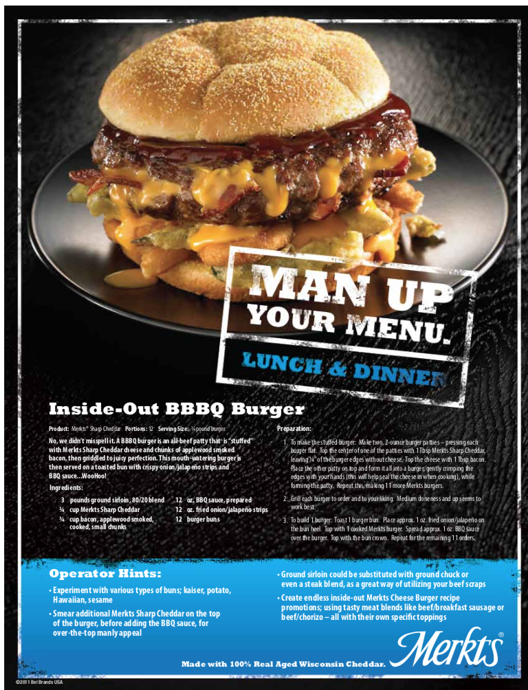 Inside Out BBBQ Burger
