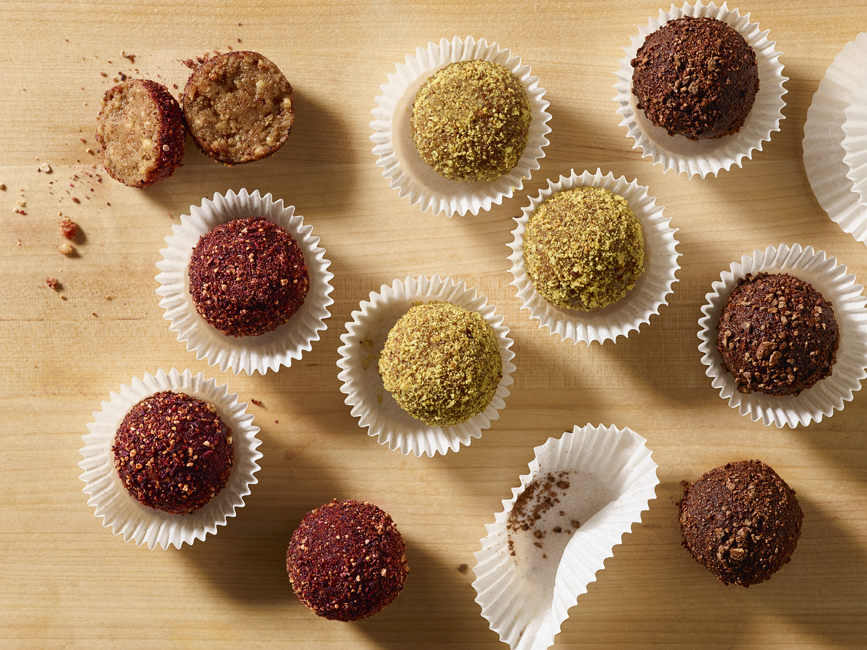 Almond Butter Truffles Trio