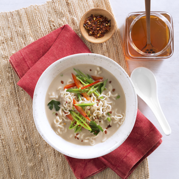 Creamy Honey Ramen Noodles