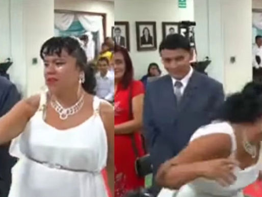 VIDEO: Cuando el "si" se convierte en "no": Respuesta inesperada en boda civil de Bagua