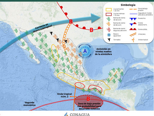 Protección Civil Sonora emite alerta por altas temperaturas y vigila formación ciclónica en el Pacífico