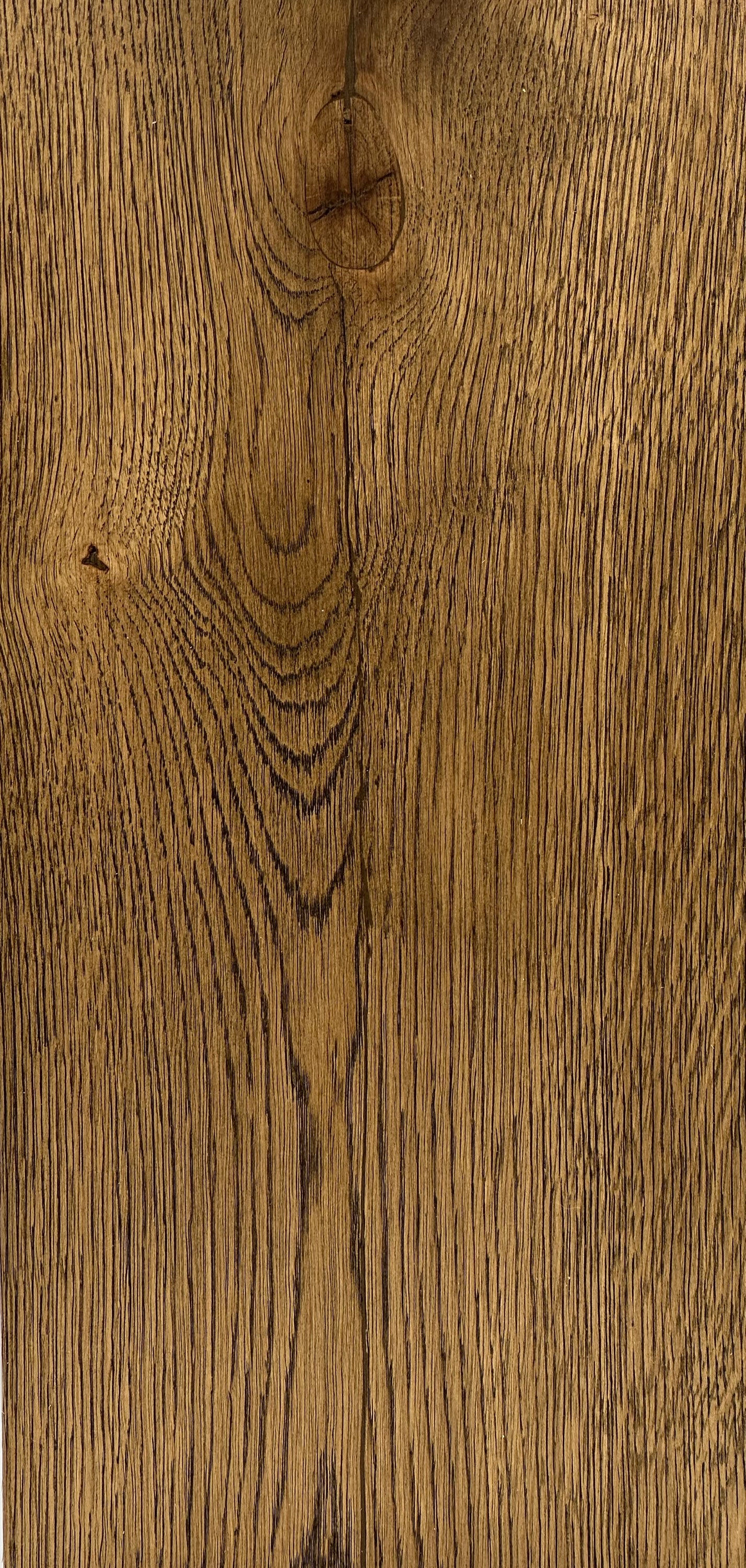 Medium smoked coloured wood flooring sample