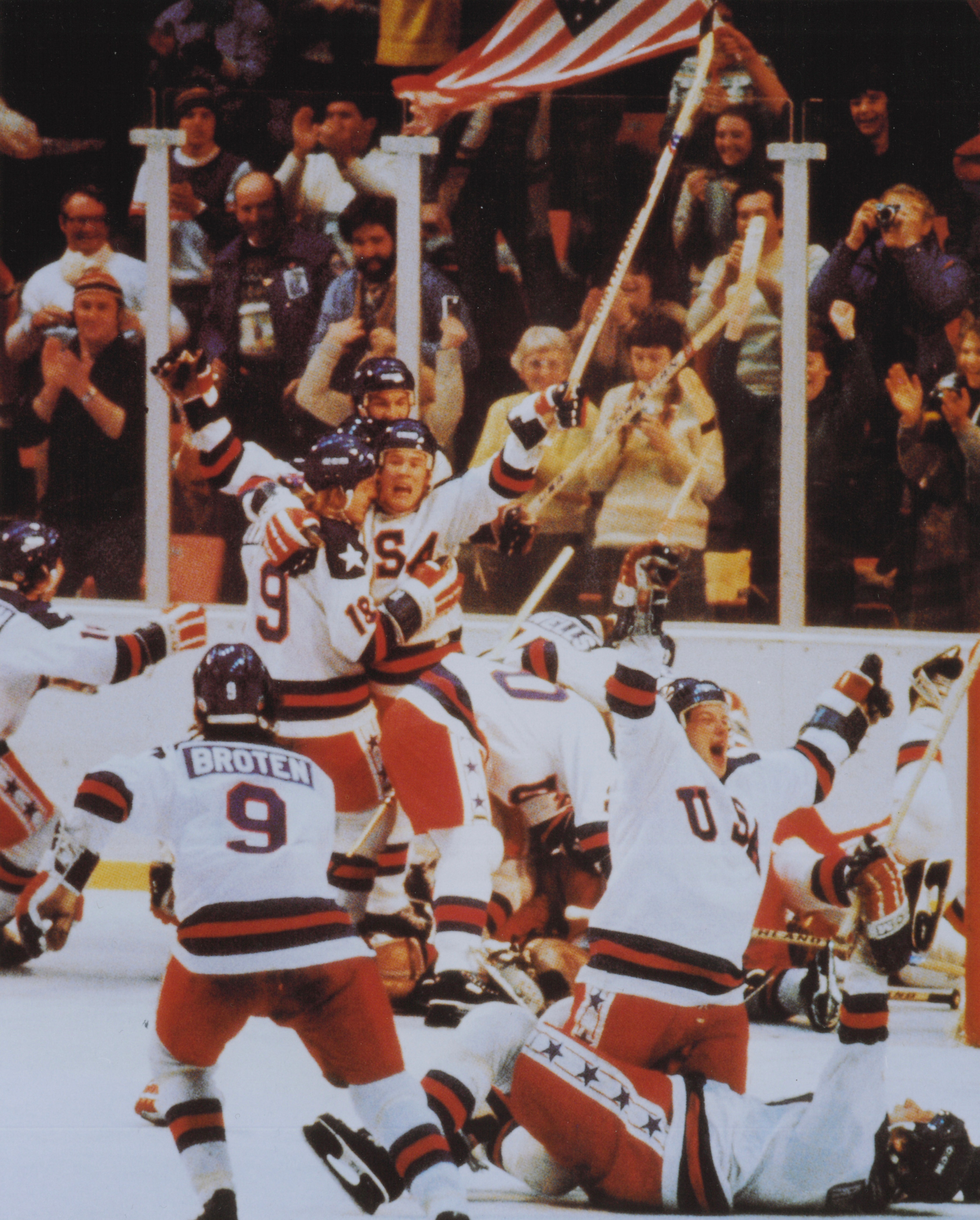 Miracle on Ice Celebration Closeup Photo