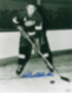 Alex Delvecchio Autographed Photo - B&W