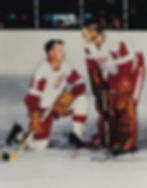 Gordie Howe and Terry Sawchuck 11x14 Photo