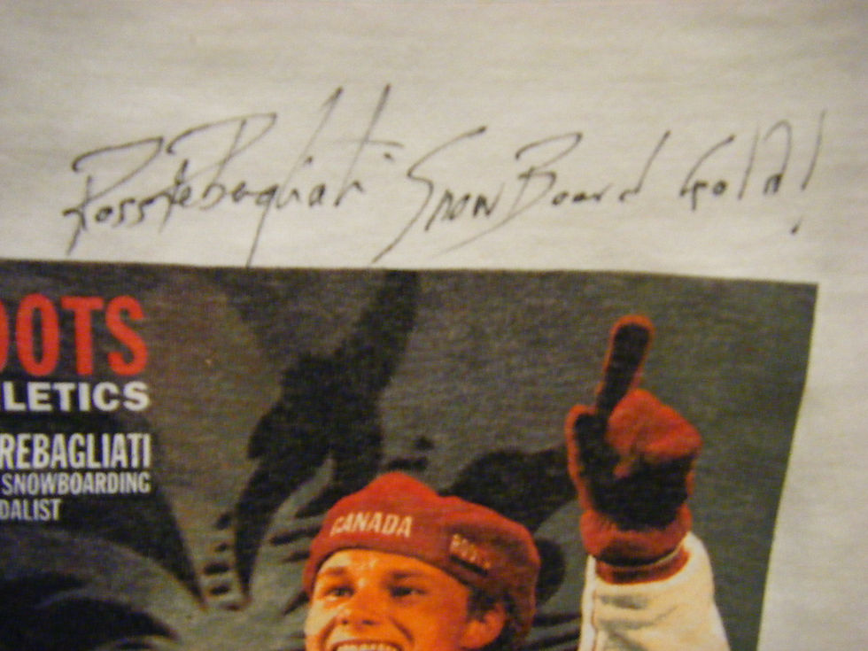 Thumbnail: Ross Rebagliati Autographed T-Shirt