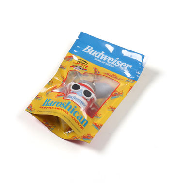 pvc keychain custom packaging budweiser japan haroshi