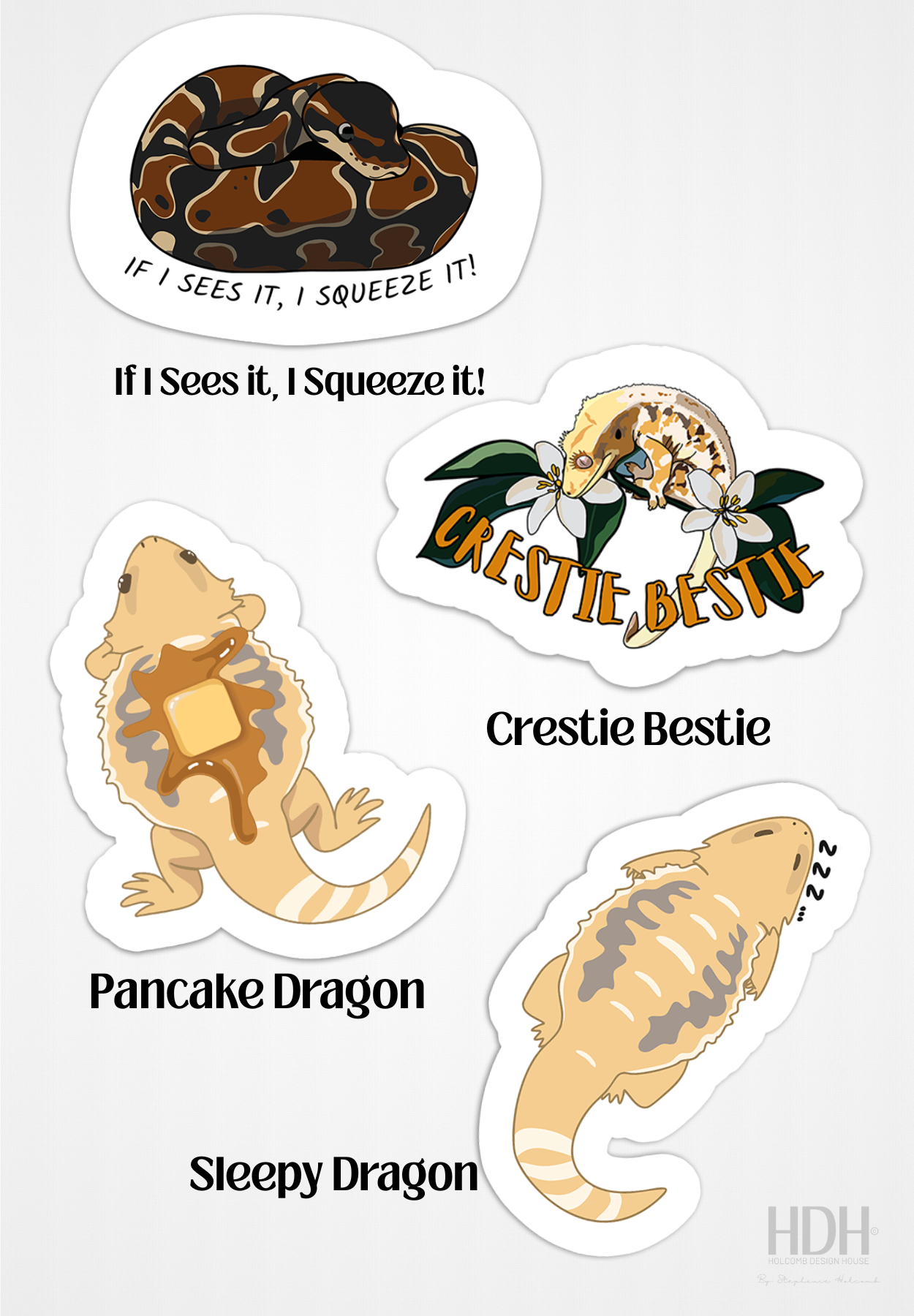 Reptile Sticker Collection