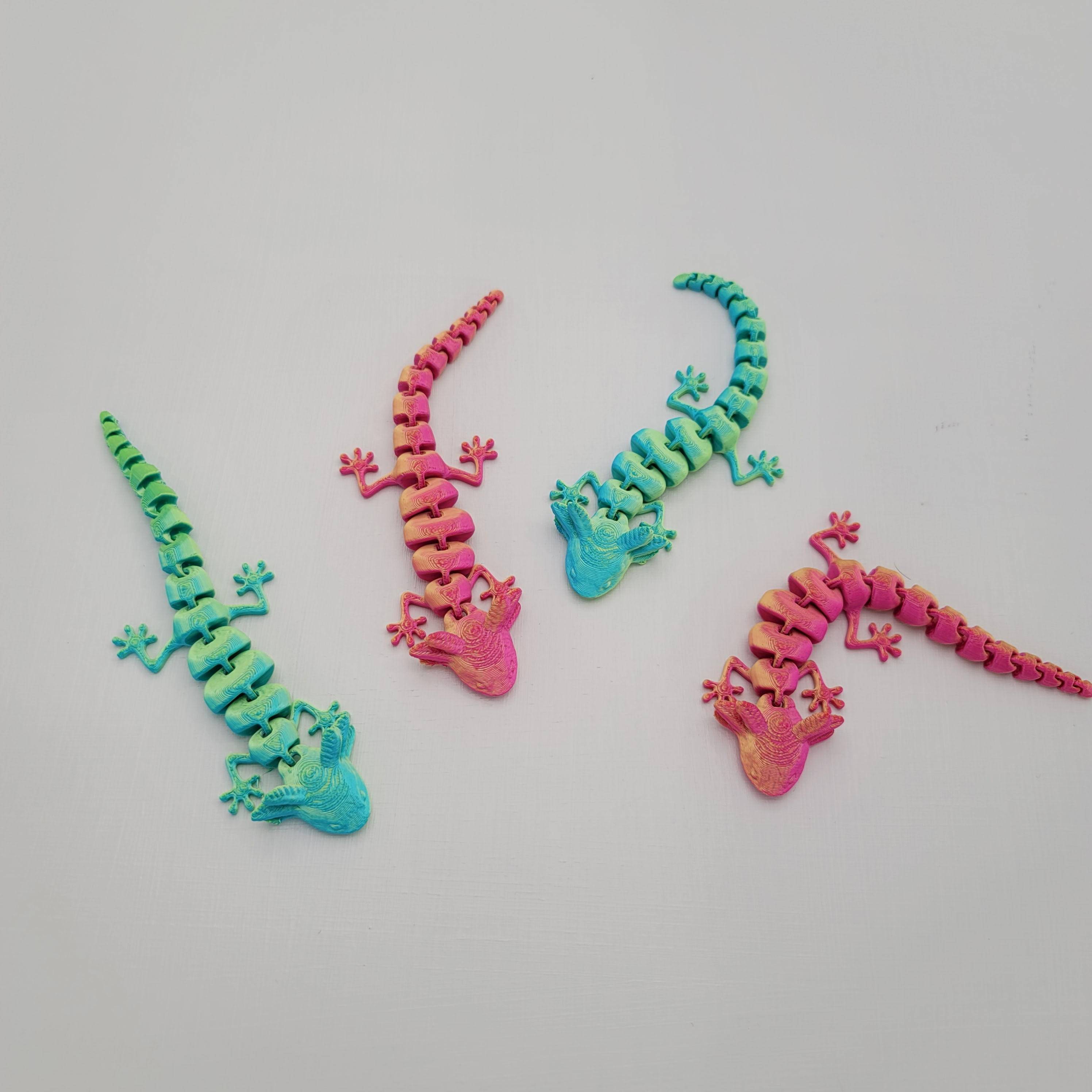 3D Printed Articulated Axolotls