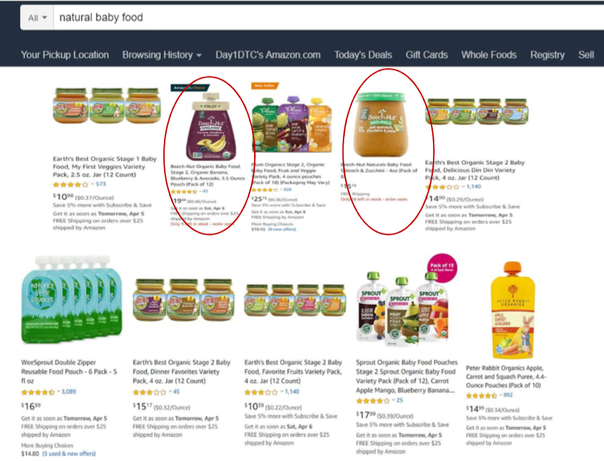 Natural Baby Food Top Ten Search