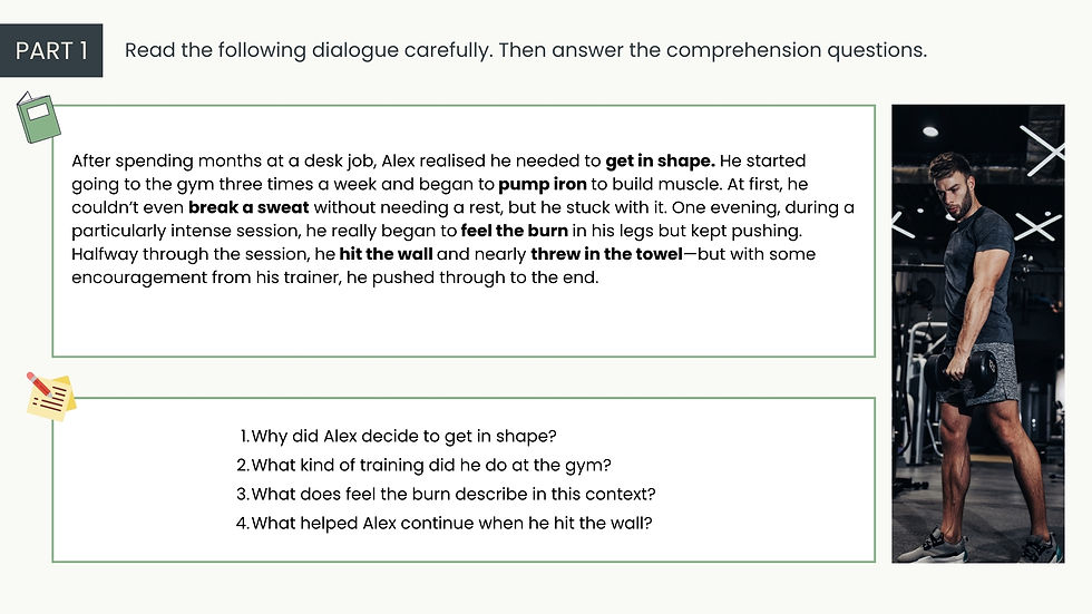 Thumbnail: Idioms: Exercise & Physical Health ESL Lesson Plan preview