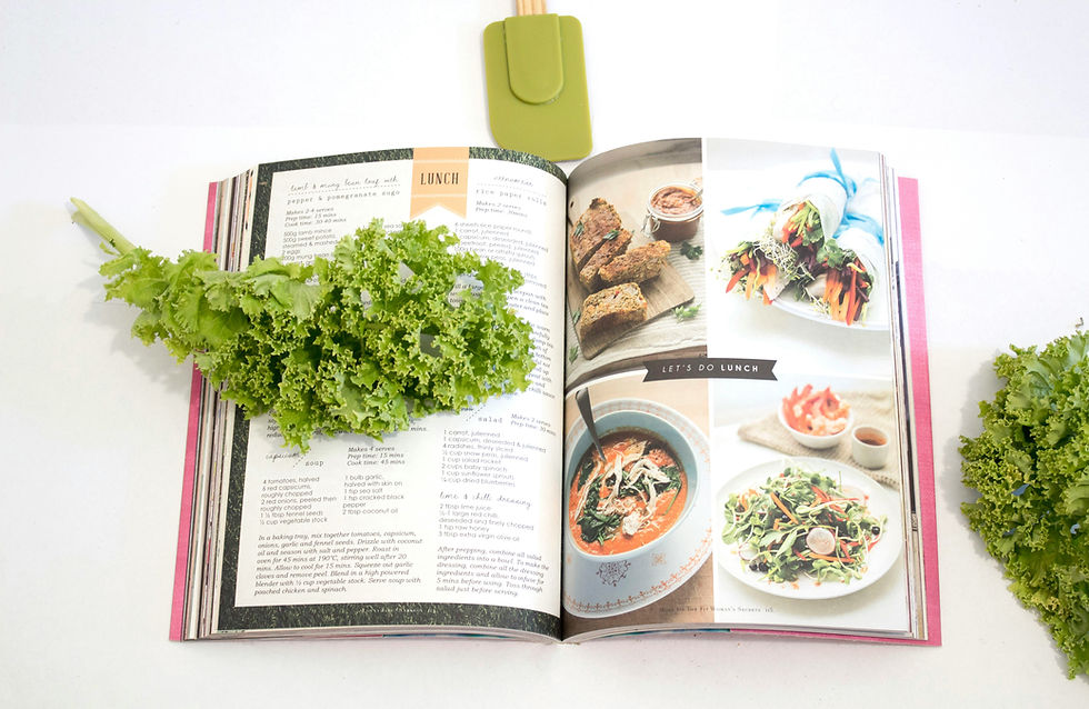 A book on healthy eating featuring a green leaf and a spoon, symbolising making suggestions ESL lesson plan.
