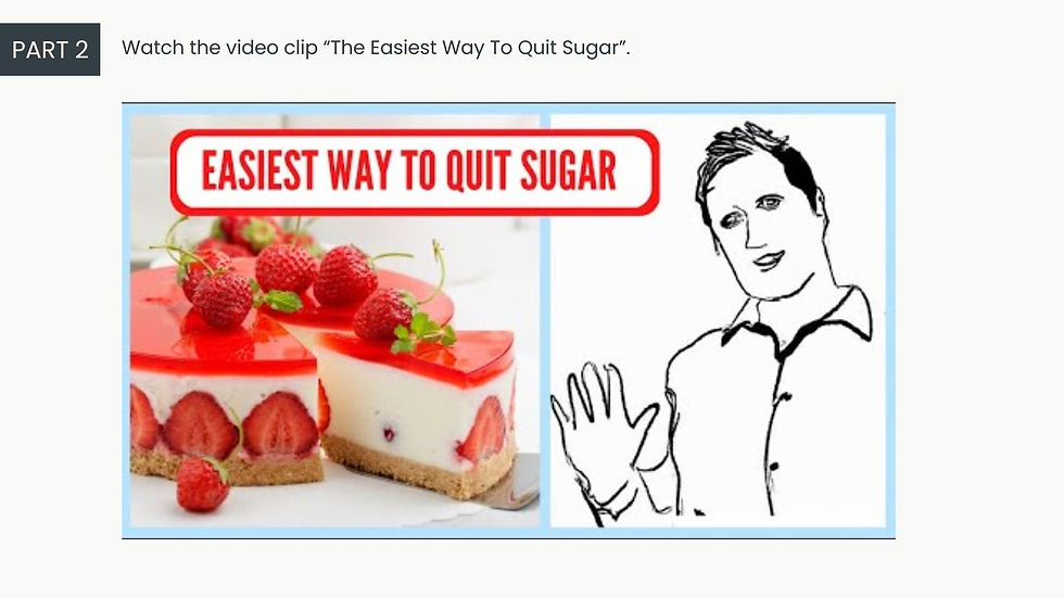 The Easiest Way to Quit Sugar ESL Lesson Plan