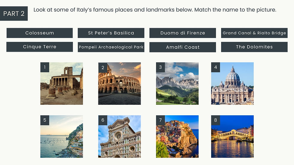 Thumbnail: Italy ESL lesson plan preview