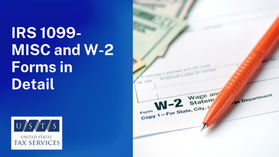 IRS 1099-MISC ir W-2 formos išsamiai