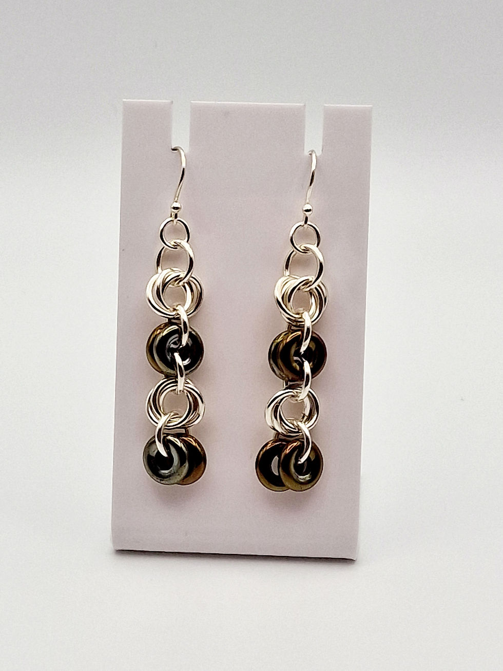 Thumbnail: Sterling Silver & Preciosa Ornela Glass Hook Earrings