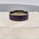 Thumbnail: Titanium 8mm Ring with natural Amethyst - Size V (UK) / Size 10.5 (US)