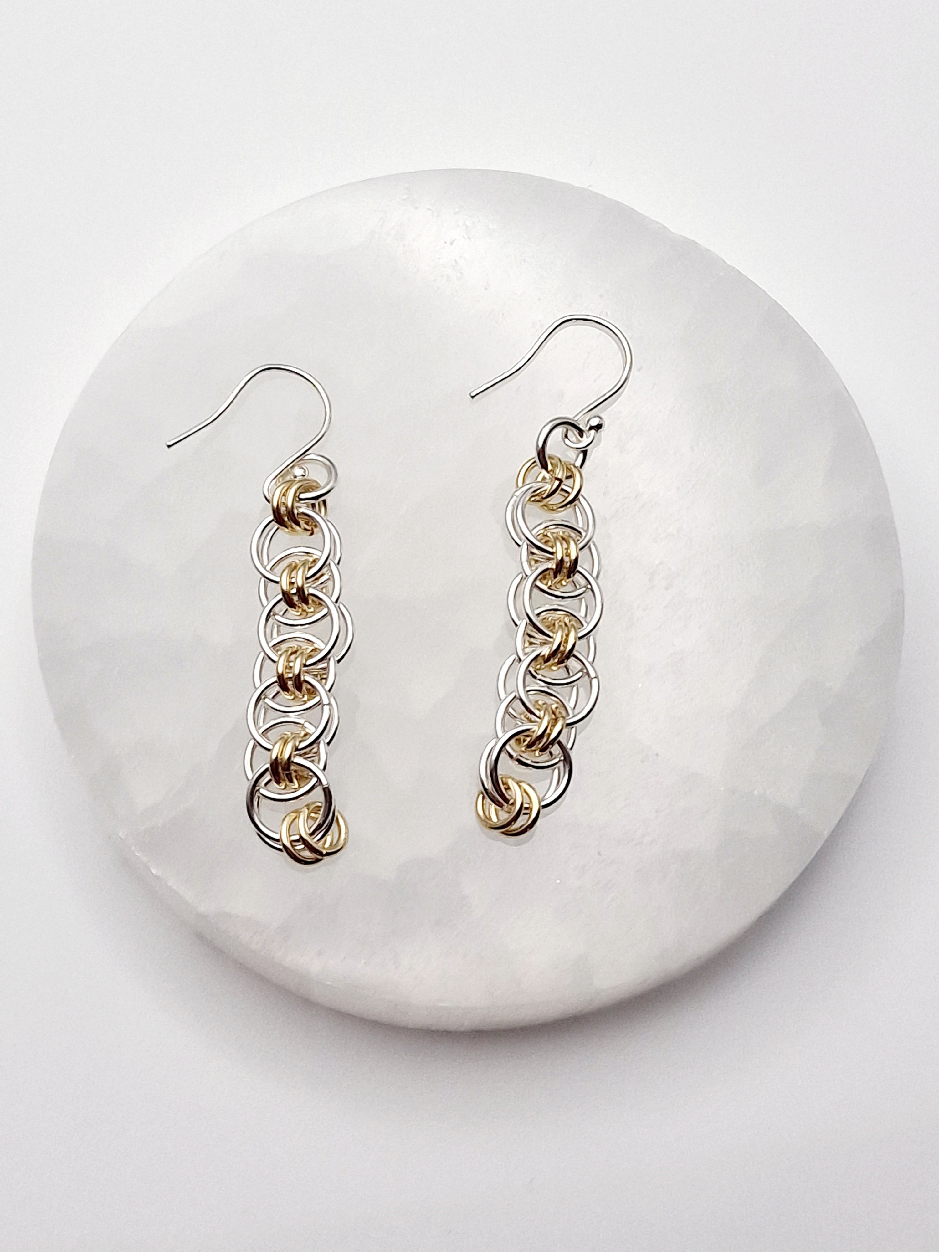 Sterling Silver & 14kt Gold Filled Hook Earrings
