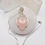 Thumbnail: Sterling Silver Wire Wrapped Rose Quartz Crystal Necklace