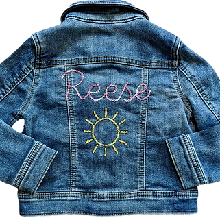 embroidered denim jacket
