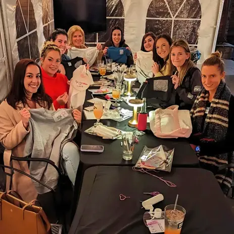 Hand embroidery workshop private group crafting team building moms night out