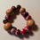 Miniature : Bracelet élastique grosses perles fimo et bois