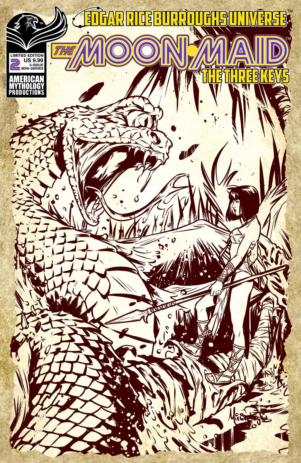 Moon Maid Three Keys #2 1/300 Ltd Ed Var Cvr