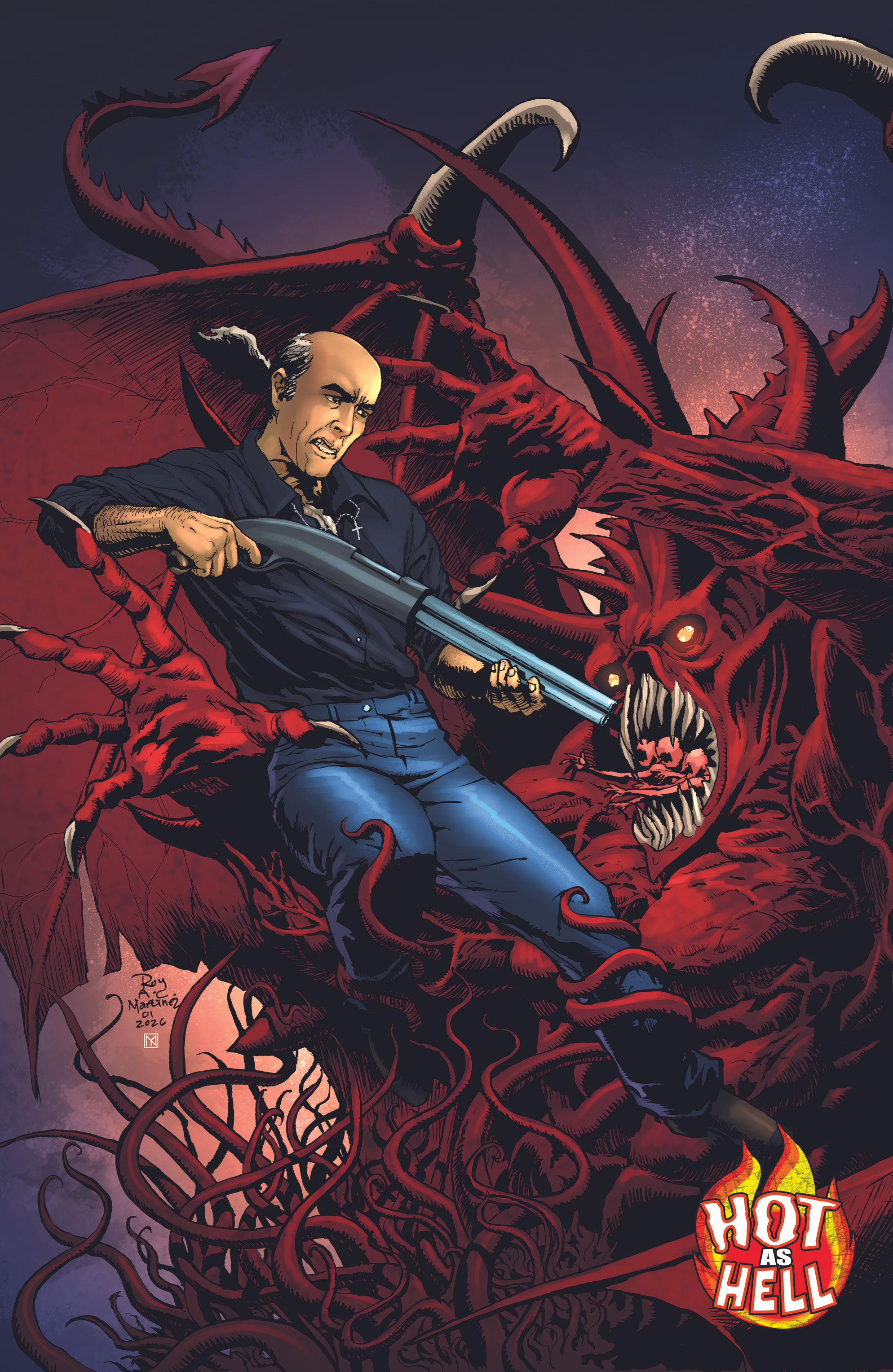 HOT as HELL Ltd Ed Serial Numbered Catching Hell #1 Martinez Cvr