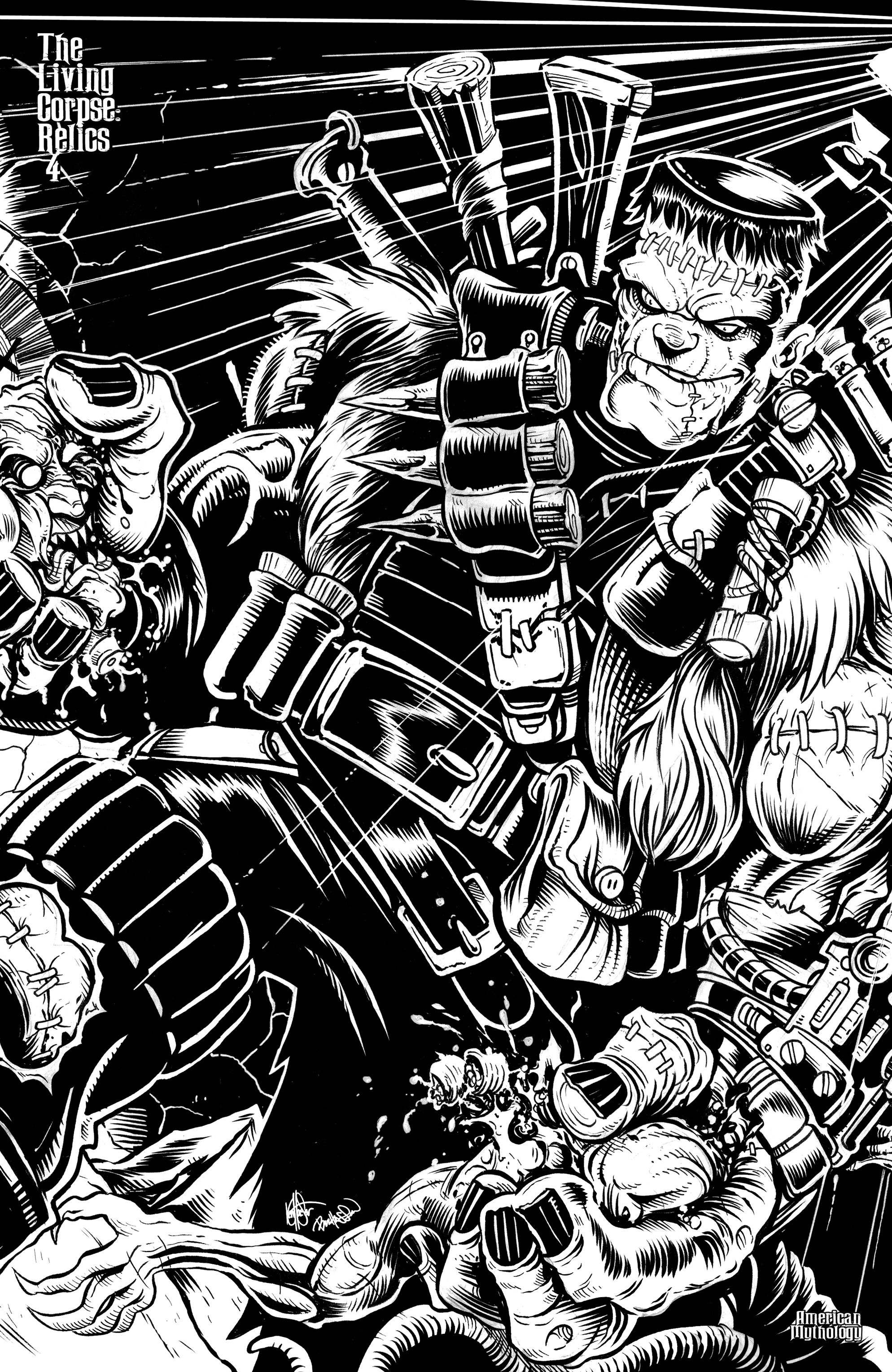 Living Corpse Relics Encore Ed #5 Ltd B&W Raw Edtion