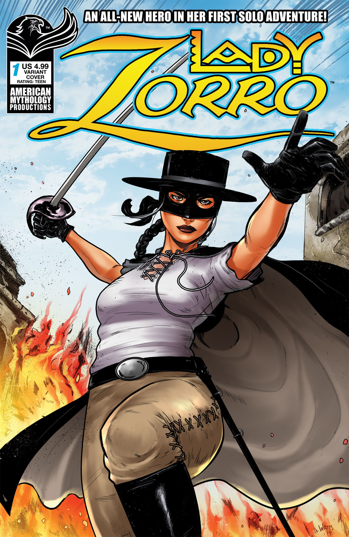 Lady Zorro #1 Watts Swashbuckling Cvr