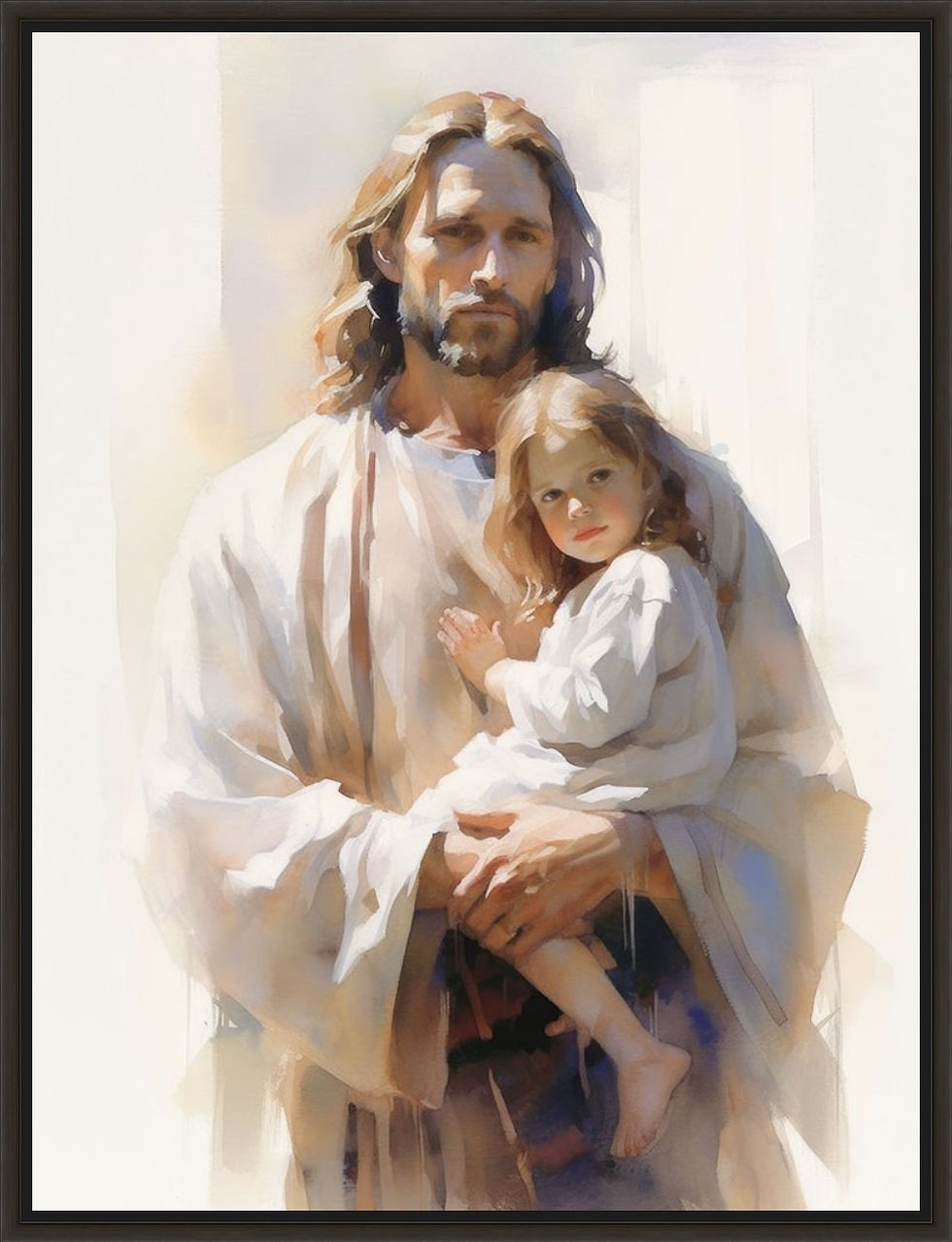 Thumbnail: Jesus Holding Little Girl #2