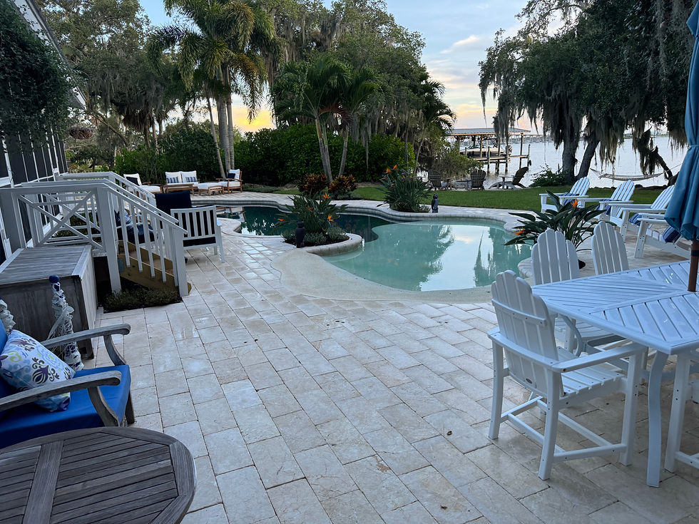 Clean Back Yard PAtio