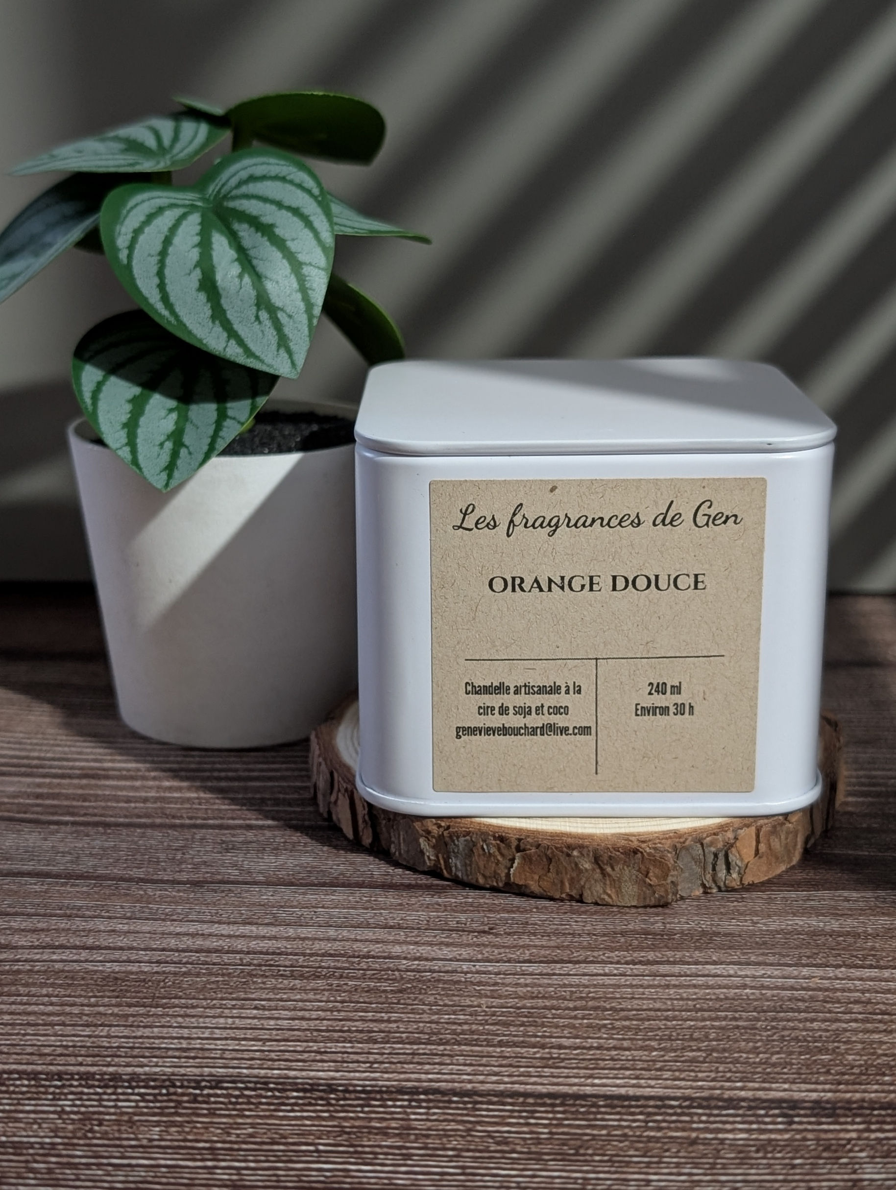 Bougie Orange douce