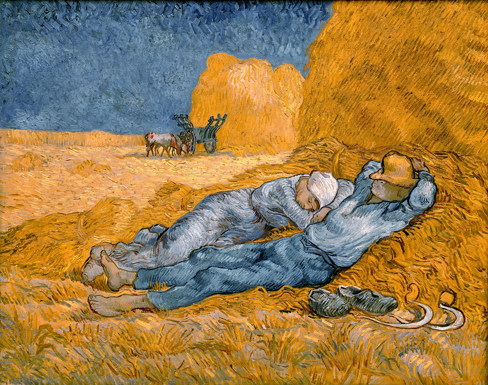 Descanso al mediodía (Vincent Van Gogh, 1890)