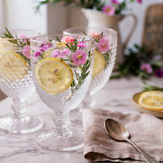 Rosemary, Lemon & Edible Flower Morning Ritual For Midlife Glow