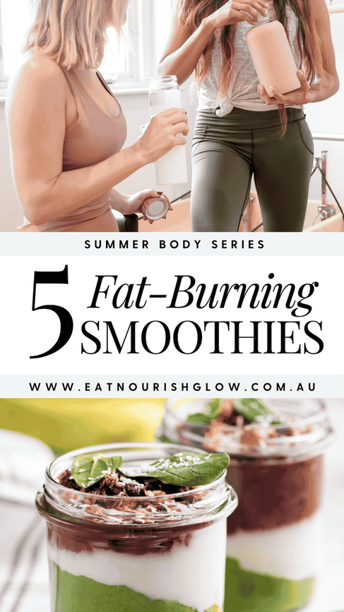 Pin me! 5 Fat-Burning Smoothies For Summer Weight Loss
