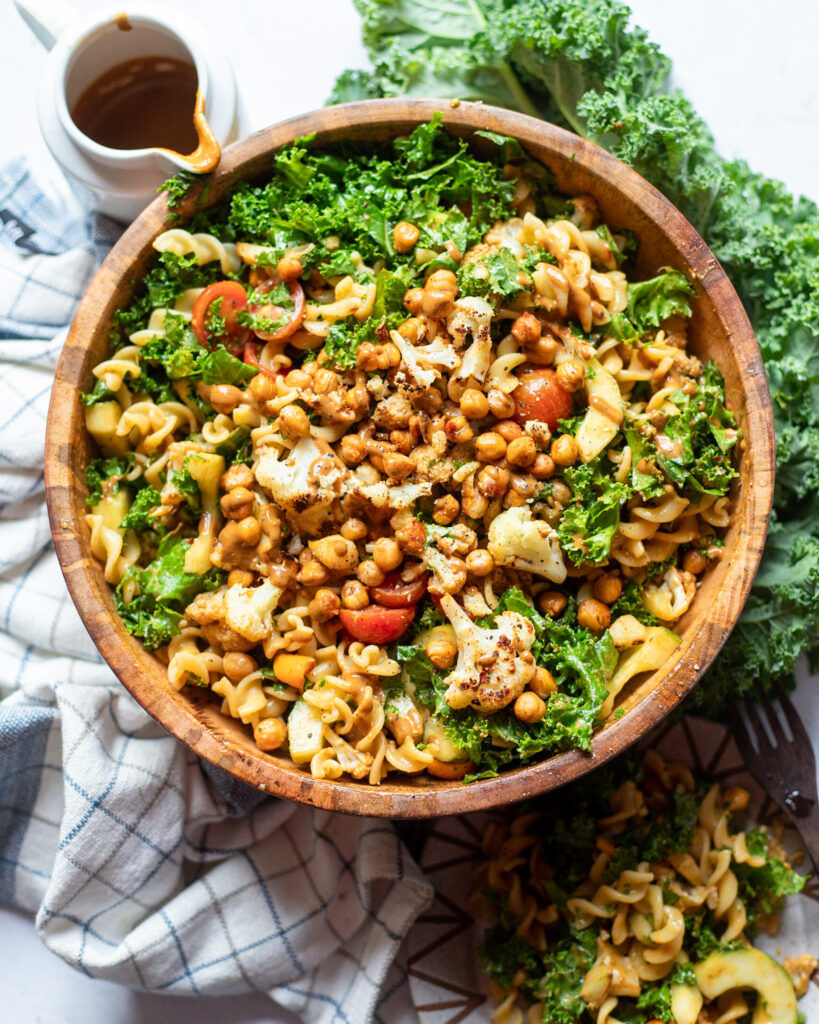 Vegan Kale & Roast Veggie Pasta Salad | Photo courtesy of Better Food Guru