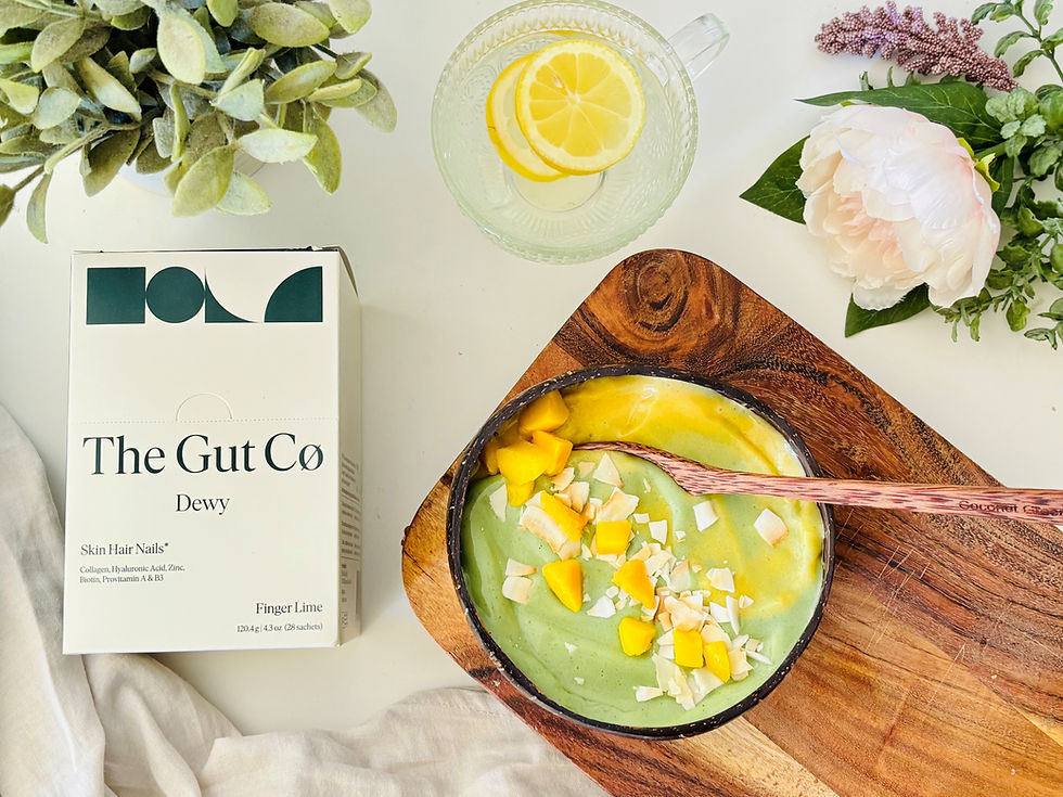 Mango Kiwi Finger Lime Smoothie Made With Dewy For Skin, Hair & Nails