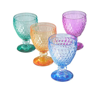 Villeroy & Boch Boston Coloured Water Goblet 250mL Set of 4 Mixed