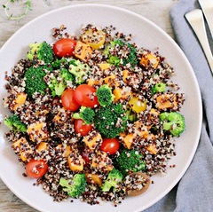 Quinoa Mango "Scrappy Salad" Bowl Made In Less Than Five Minutes
