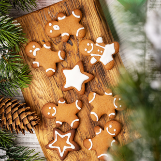 Healthy Christmas Gingerbread Men Cookies (Gluten-free)