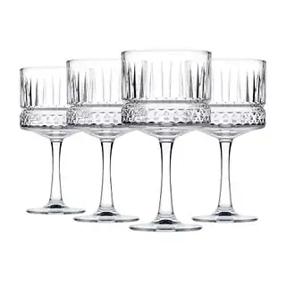 Elysia champagne coupe glasses from Pasabahce