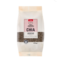 Coles Black Chia Mix 200g