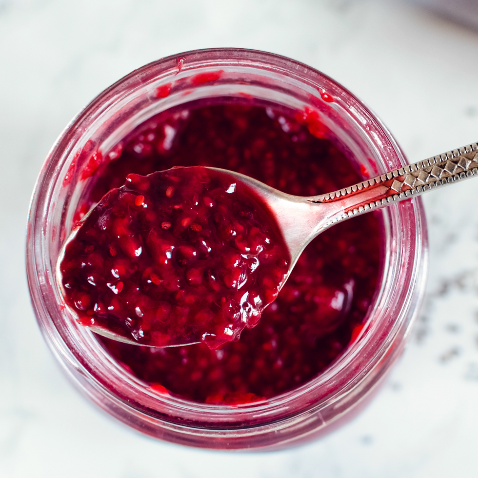 Raspberry Chia Seed Compote Recipe | Eat Nourish Glow