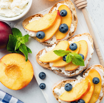 Quick & Easy Gourmet Peach Toastie