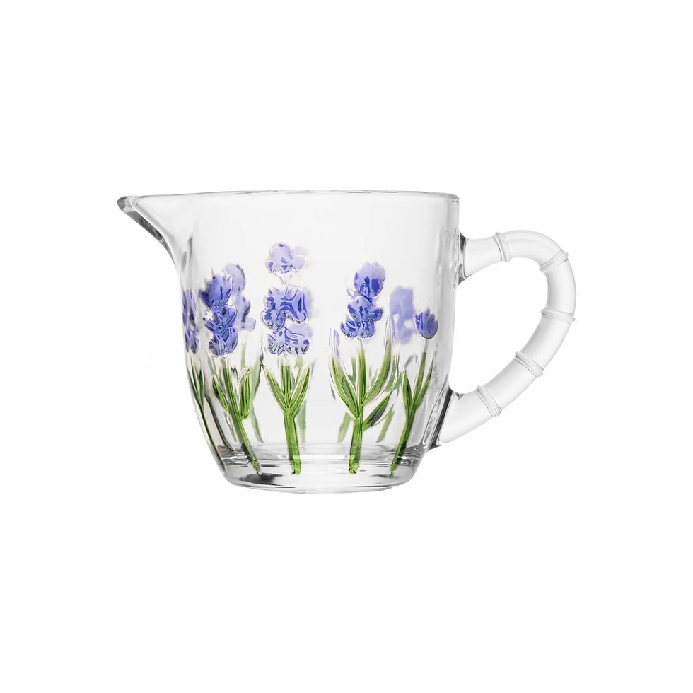 Miniatura: Leiteira Lavanda Hand Painting 240ml Cristal - Lyor