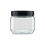 Miniatura: Pote de Vidro Liso Quadrado 800 ML Com Tampa de Rosca Preta